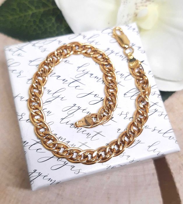 Złota bransoletka p.585/5,39g Mona Lisa