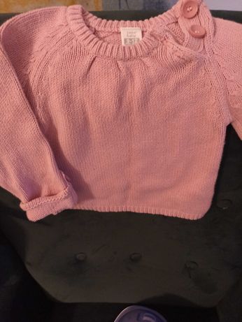 Ròżowy sweterek Zara r. 74