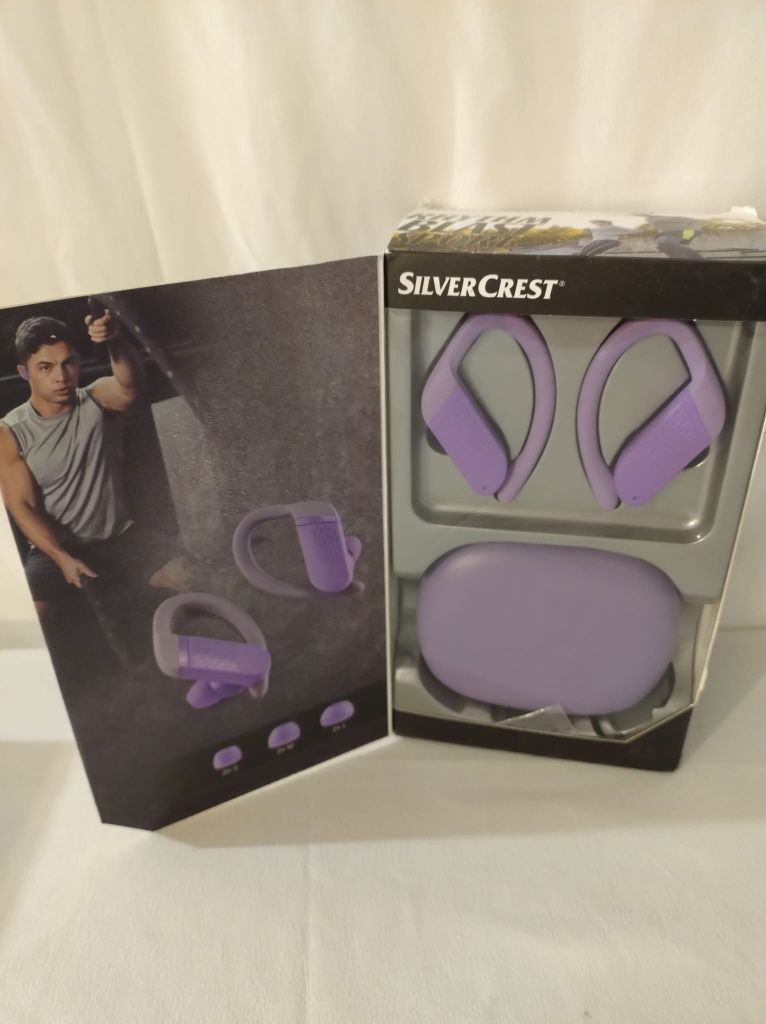 Słuchawki douszne bluetooth Fiolet True Wireless SilverCrest