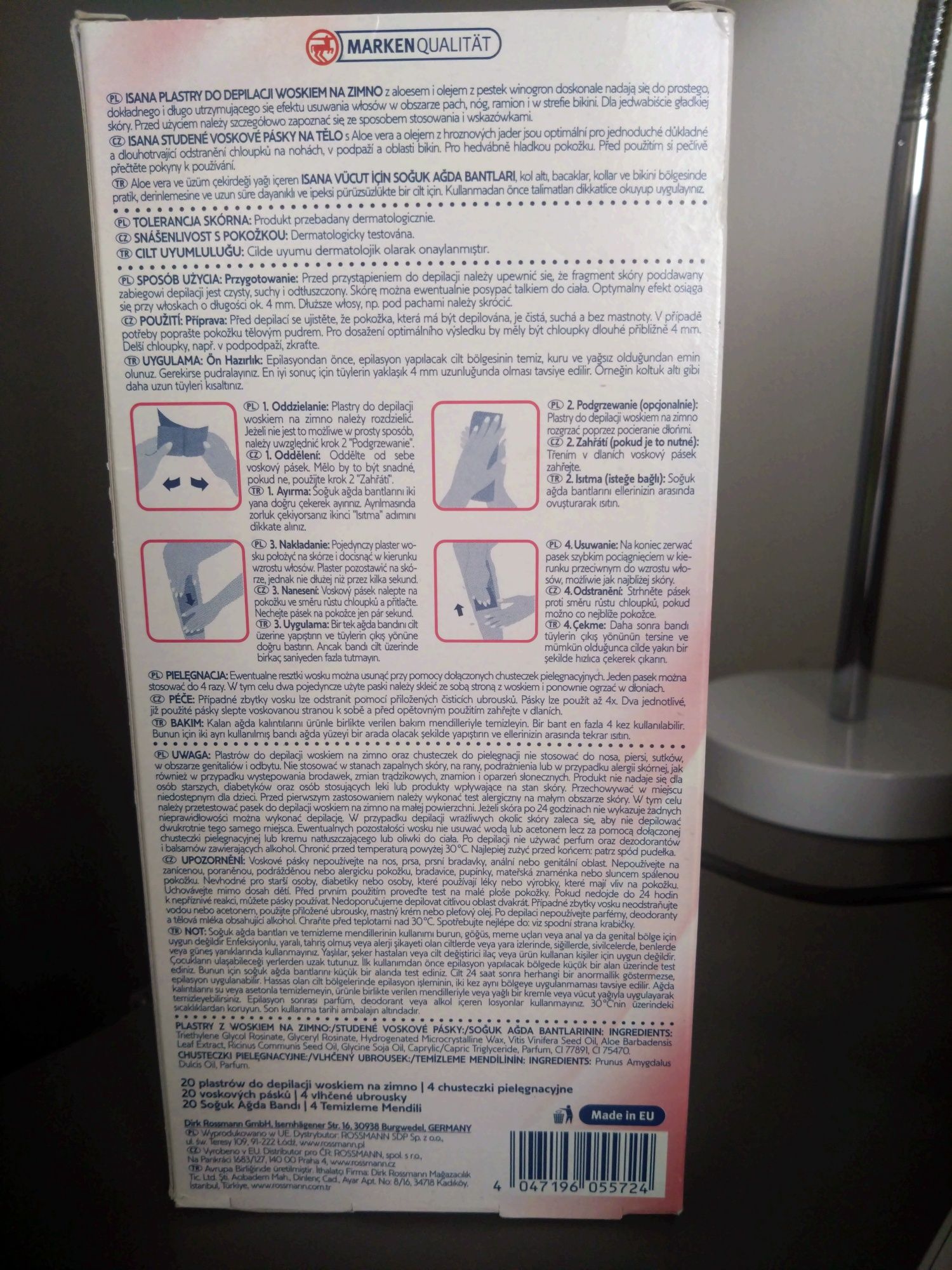 Wosk do depilacji w aplikacji z rolką + prezent