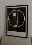 Plakat Bauhaus w czarnej ramie Ikea 50x70 cm