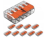 WAGO SZYBKOZŁĄCZKI DO PUSZEK 221/415 0,2-4 mm²/ 5 wejść 25szt Faktura