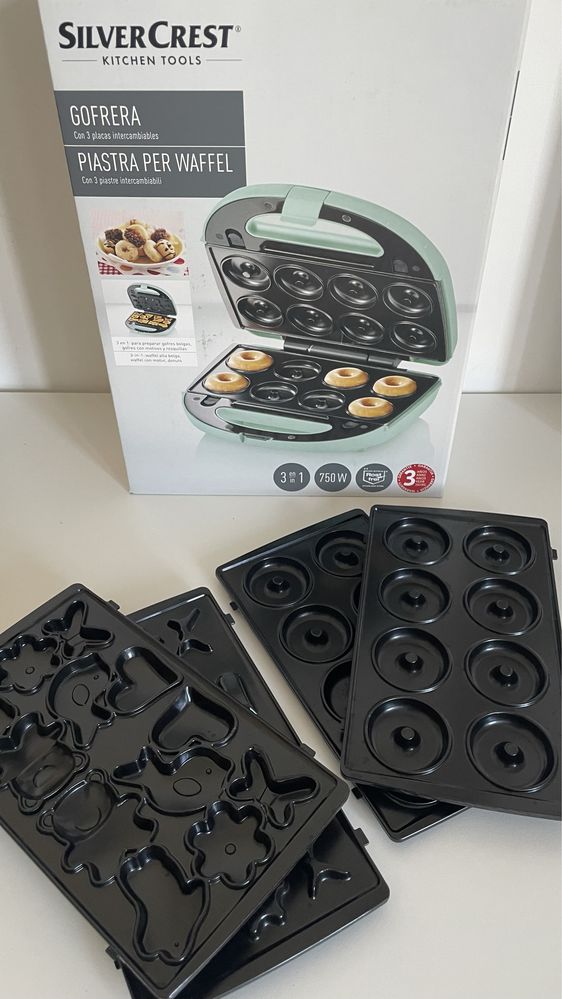 Máquina de Waffels e Argolinhas