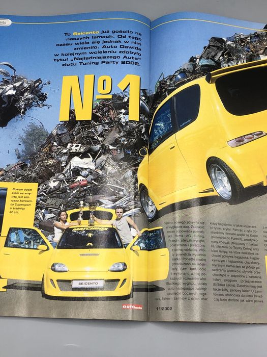 Czasopismo Auto Moto 11/2002 – testy aut, Honda Civic, Opel Vectra,
