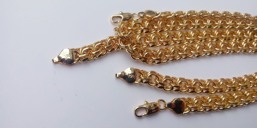 Bransoletka galibardii, grawery na zapięciu,18k,750, ITALY,Nowa,24cm