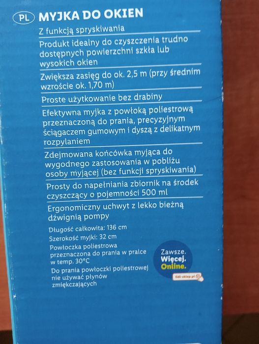 Myjka do okien wyciągana