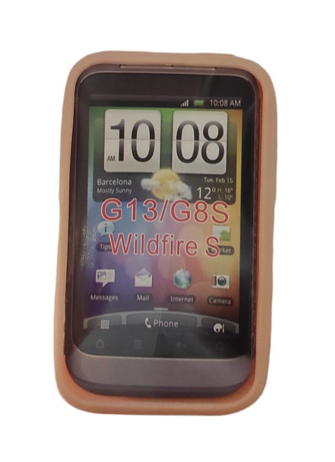 Etui Jelly Case do HTC Wildfire S Pink Brokat