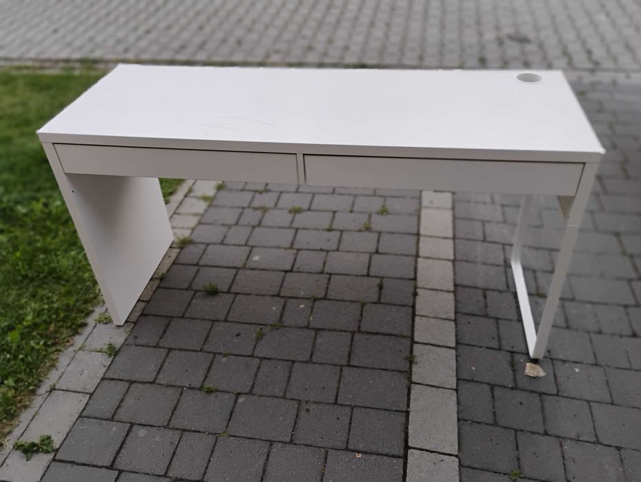 Biurko IKEA 2 szuflady biale