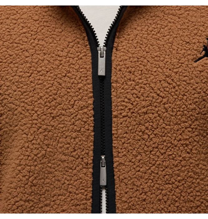 Оригінал! Зіп Худі Jordan Sherpa (коричневе) (S) Новий з бірками!