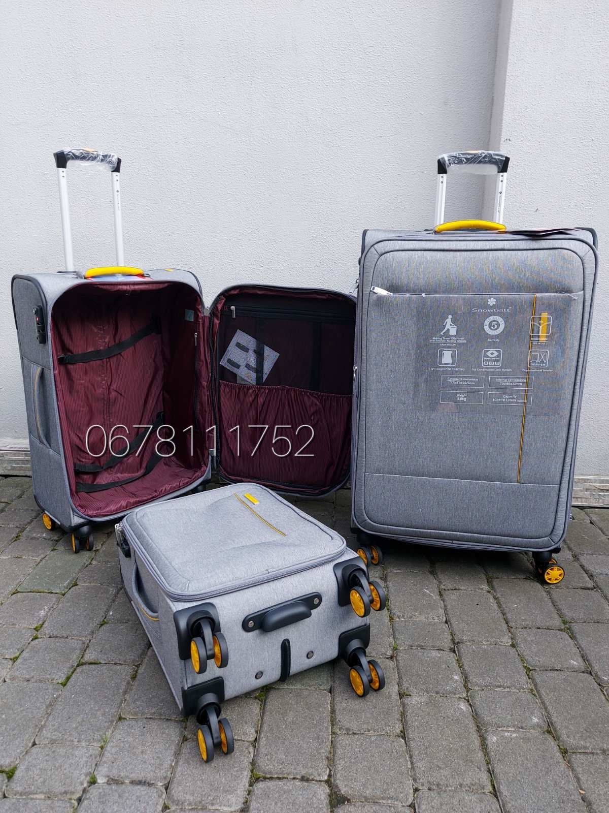 SNOWBALL 39303 Франція валізи чемоданы сумки на колесах ручна поклажа