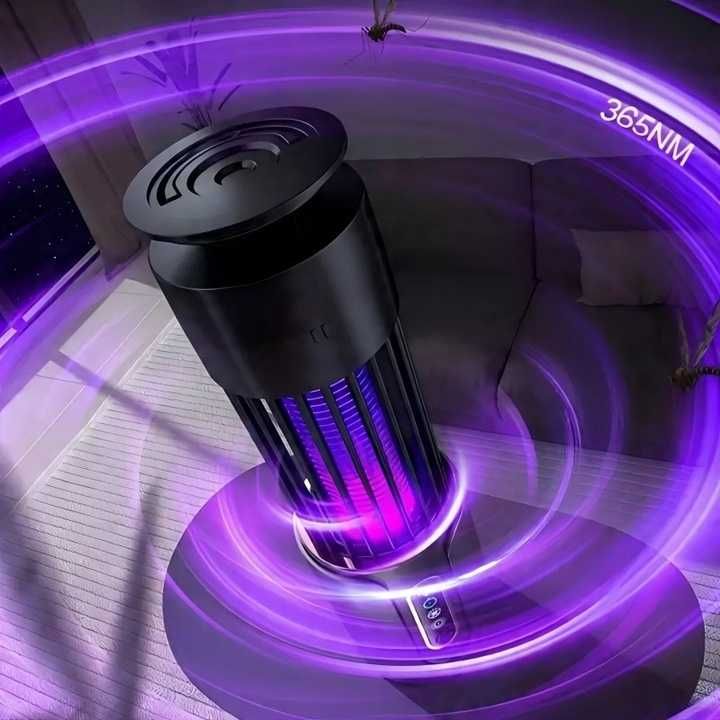Lampa Na Komary Muchy Ćmy Owady Owadobójcza Ścienna Nocna Do Domu Led