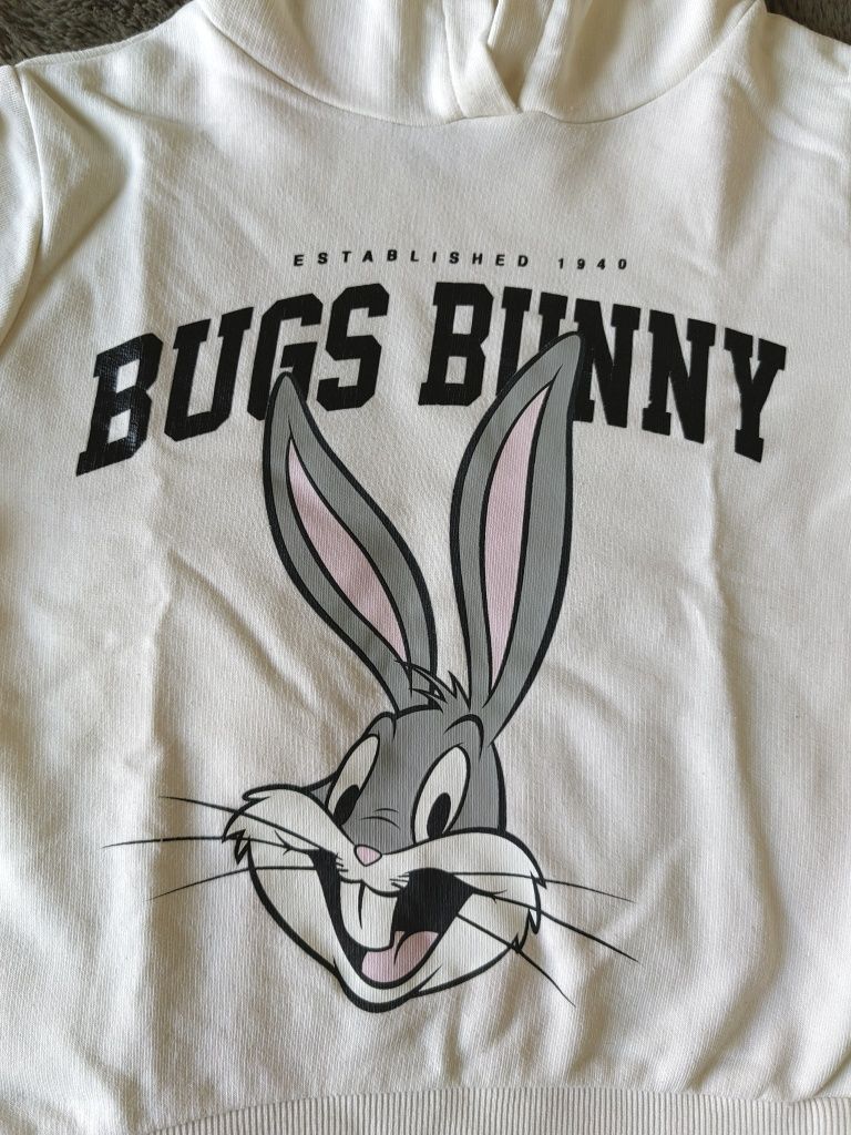 Sweat Bugs Bunny com capuz, menina 7 anos, Looney Tunes