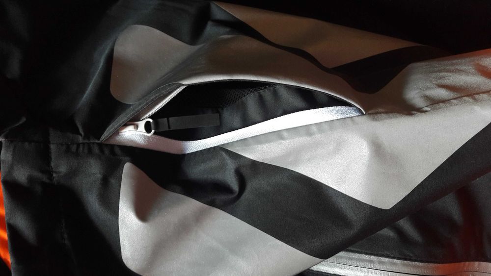 Kurtka męska przeciwdeszczowa, odblaskowa na rower, S-M