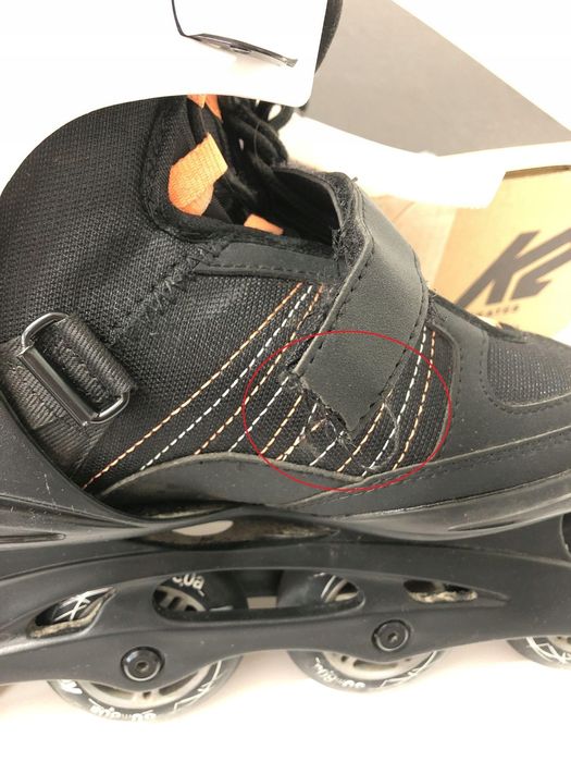 Damskie rolki K2 Alexis 80 czarne-pomarańczowe z hamulcem 80mm 80A