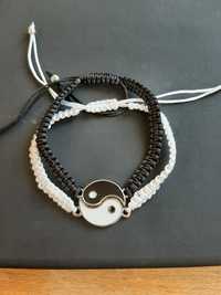 Conjunto de Pulseiras Yin Yang novas