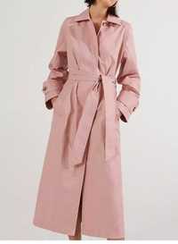 Długi różowy płaszcz trencz Reserved 38