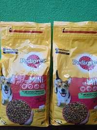 Zestaw 2 opakowań karmy dla psa Pedigree mini z wołowiną 2 kg Okazja