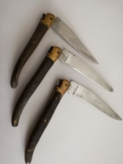 Canivetes Coleção - Lote de 2 "Laguiole" Cabo em Corno-Preço Conjunto