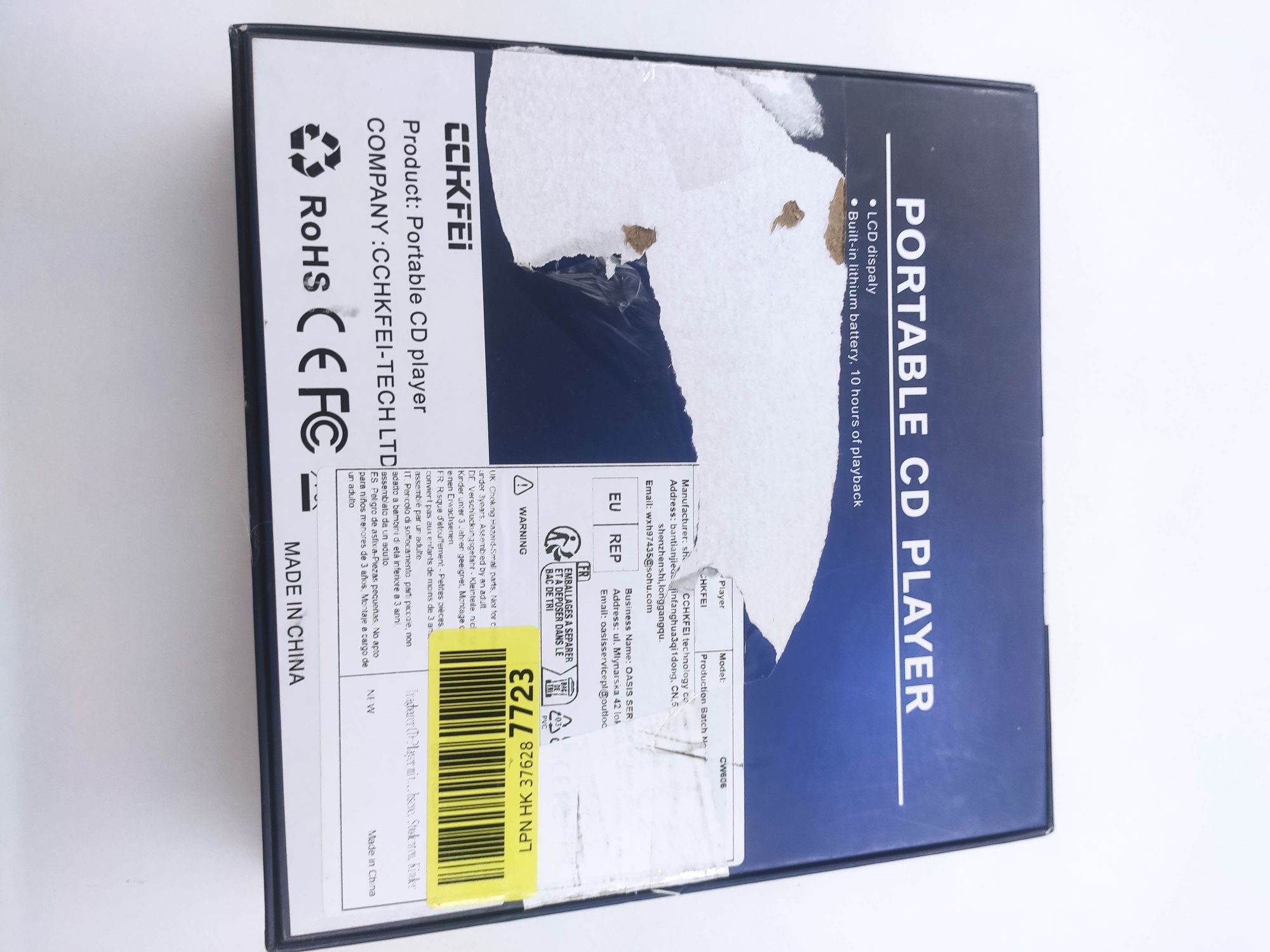 CD-плеєр Cchkfei Portable CD Player CW606 Портативний CD-плеєр із наву