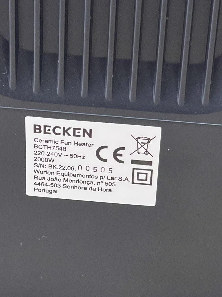 Aquecedor BECKEN 2000 W