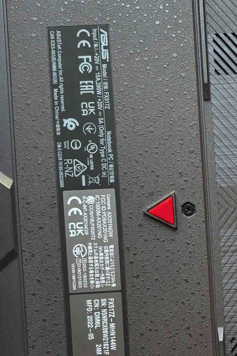 Ігровий ноутбук Asus TUF Dash F15 FX517Z / 24 Gb RAM/ 6 Gb GPU / 15.6"