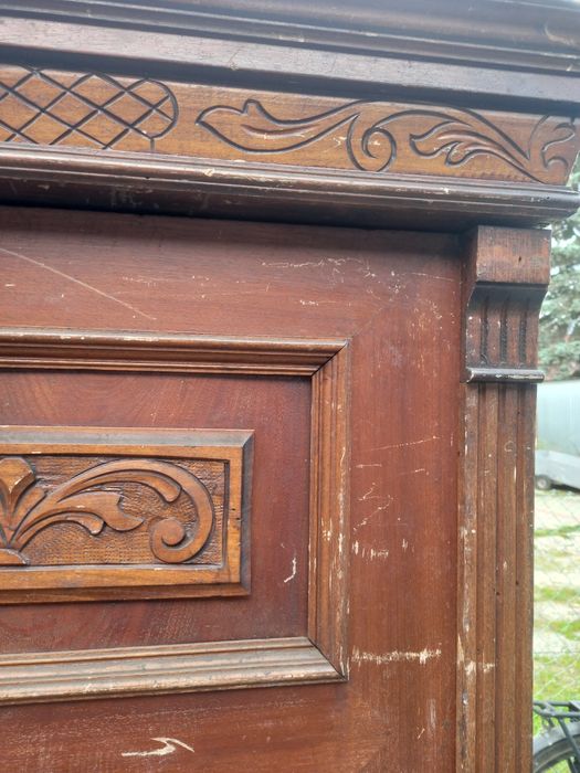 Zabytkowa 100 letnia szafa  antyk   do renowacji - obniżyłem cenę