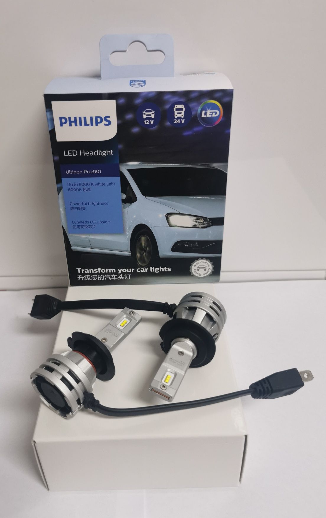 Kit Mini Lampadas Leds H7 Canbus Philips ( 160 watts )( NOVAS )