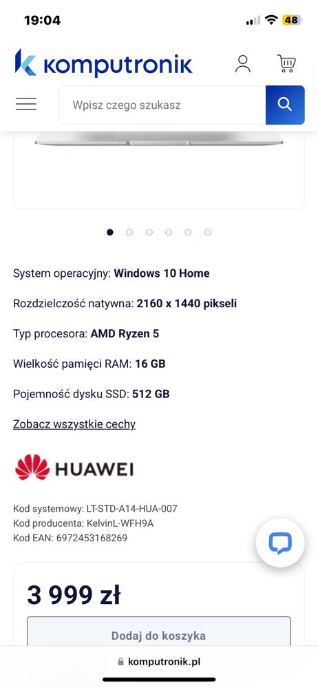 Huawei MateBook 14 NoteBook Series 2022
