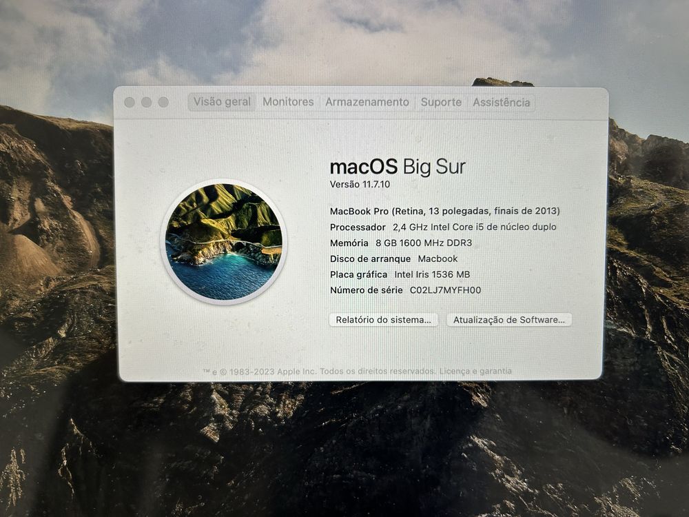 Apple Macbook pro 13 polegadas