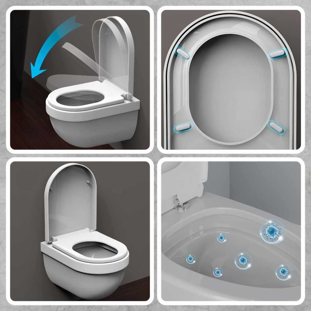 Deska Sedesowa Wolnoopadająca 0041-2 WC Twarda Wypinana POWYSTAWOWA
