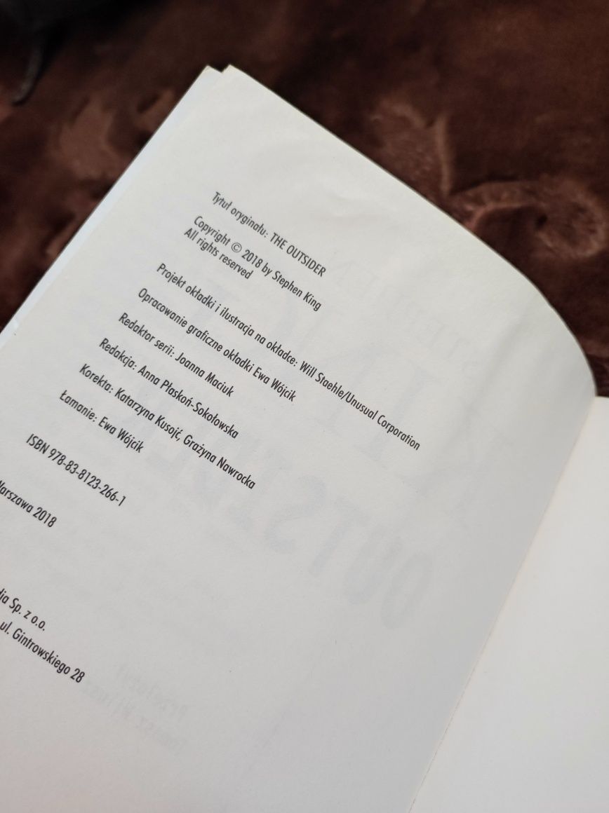 Książka Outsider -Stephen King