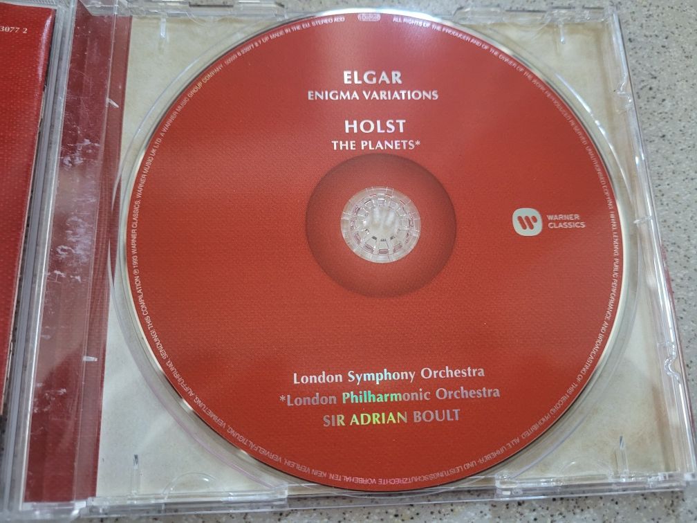 CD Elgar / Holst /dyr. A. Boult 2012/1970/78 Warner Classics