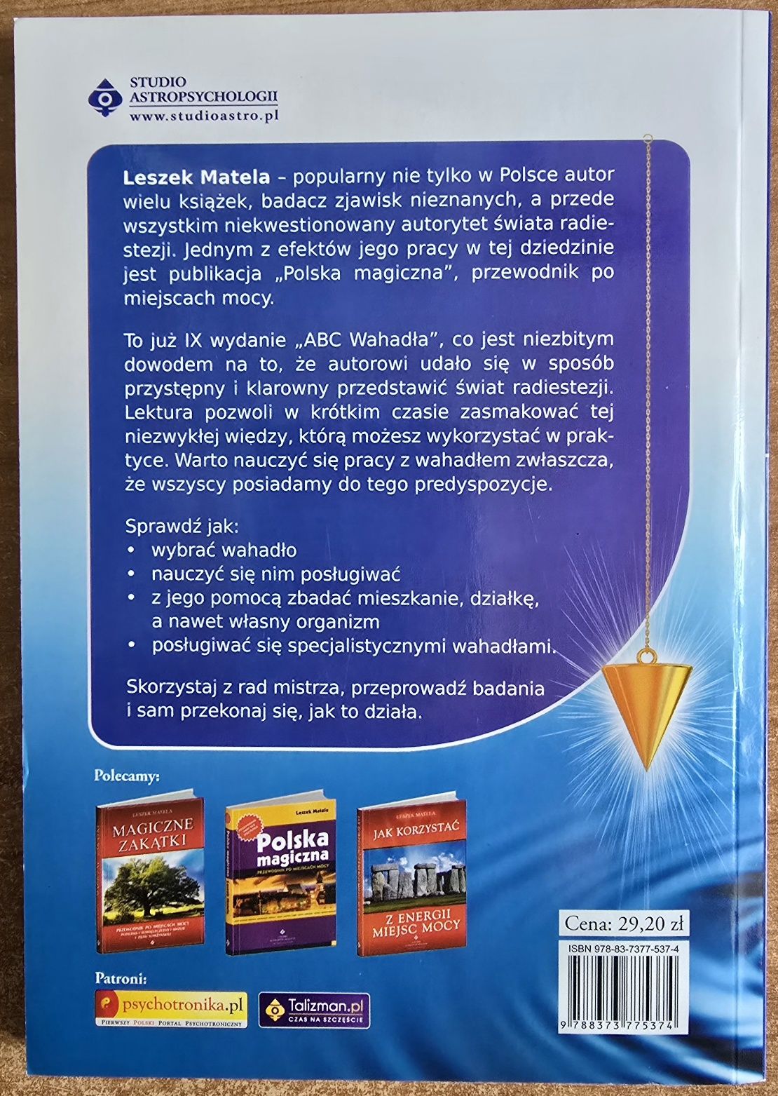 ABC wahadła - Radiestezja w praktyce - Leszek Matela