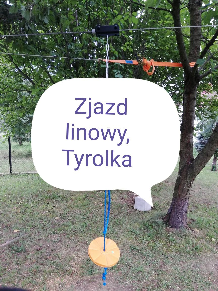 Zjeżdżalnia linowa. Tyrolka