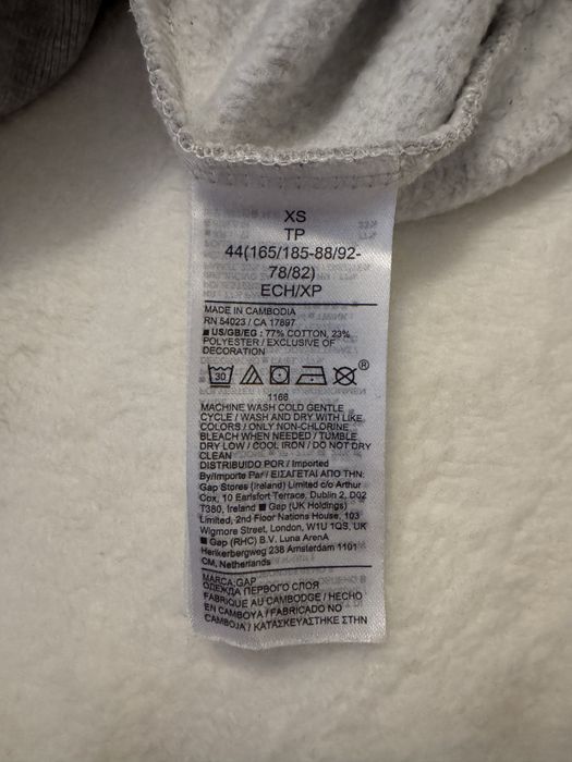 Худі GAP XS (універсальне) на флісі. ОРИГІНАЛ