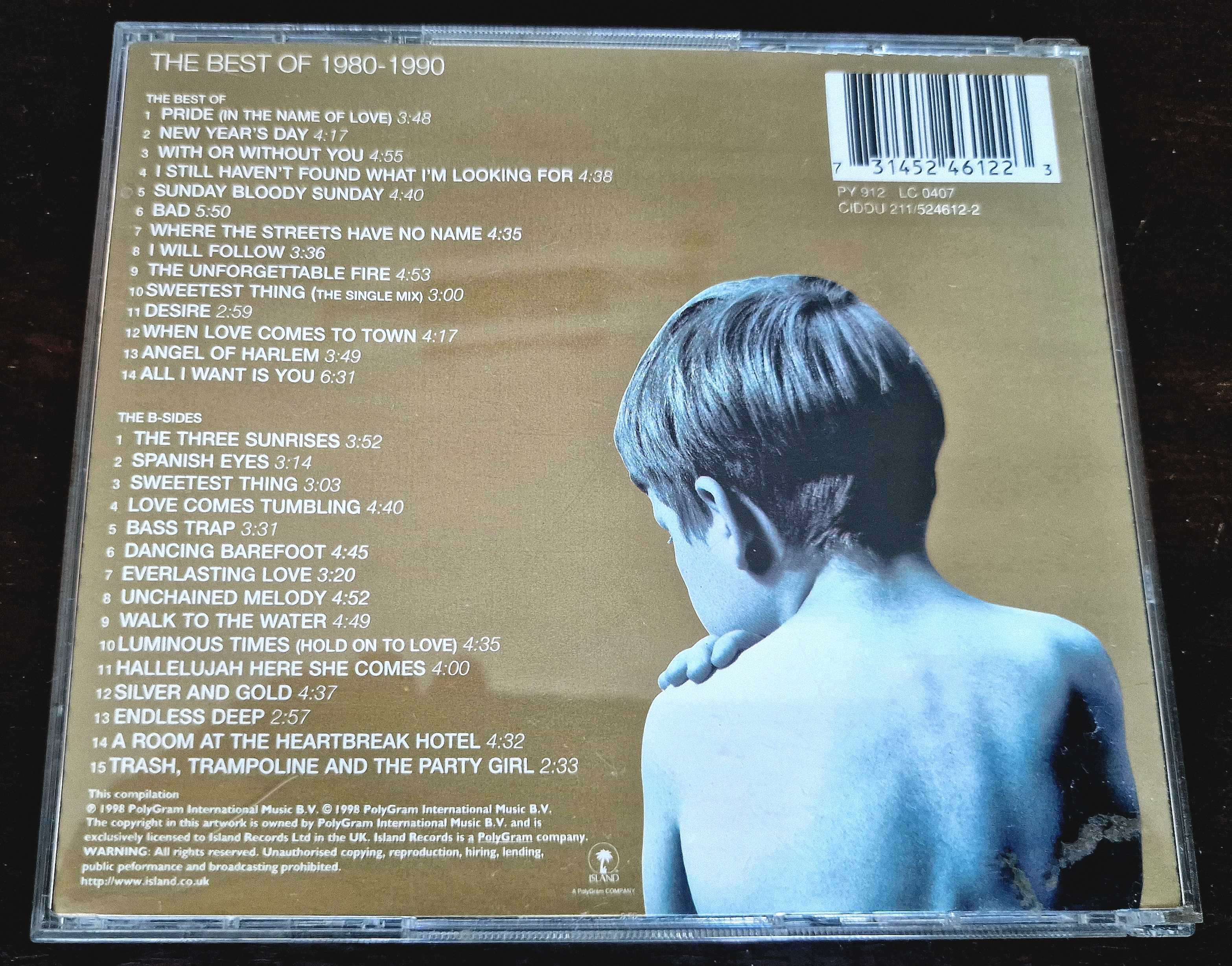 CD duplo musical "U2 - The Best Of & B-Sides, 80-90"