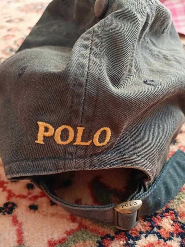 kaszkietka polo ralph lauren czapka z daszkiem vintage y2k