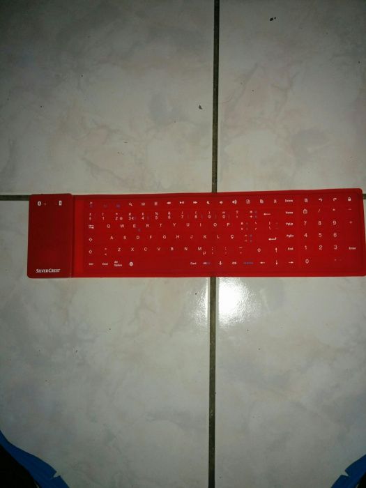 Teclado de silicone amovível por Bluetooth Hu