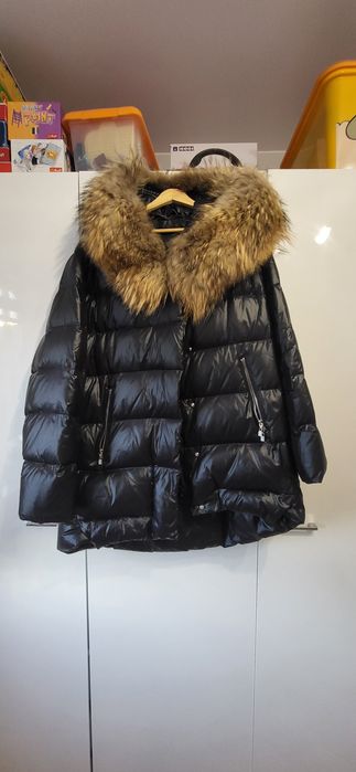 Kurtka zimowa 46 PREMIUM z naturalnym futrem