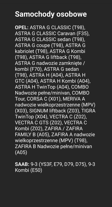 Napinacz paska Opel Vectra C Astra