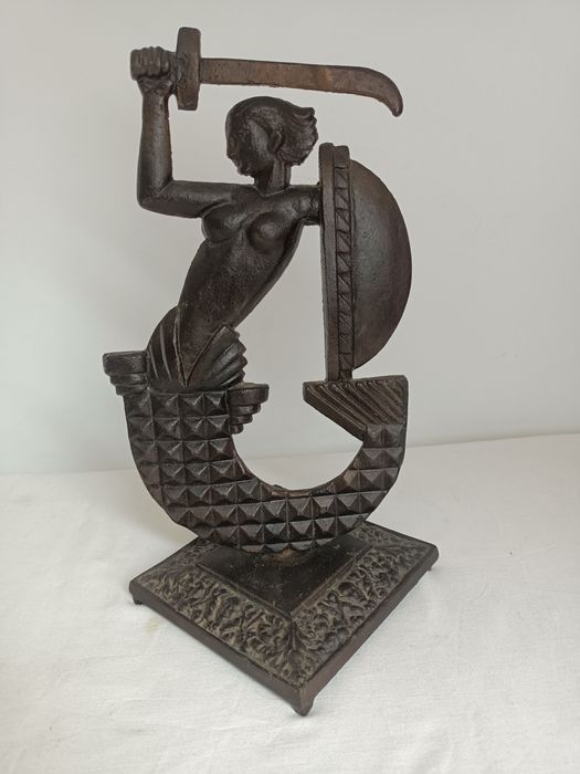 Syrenka Warszawa Henryk Grunwald rzeźba w stylu Art Deco