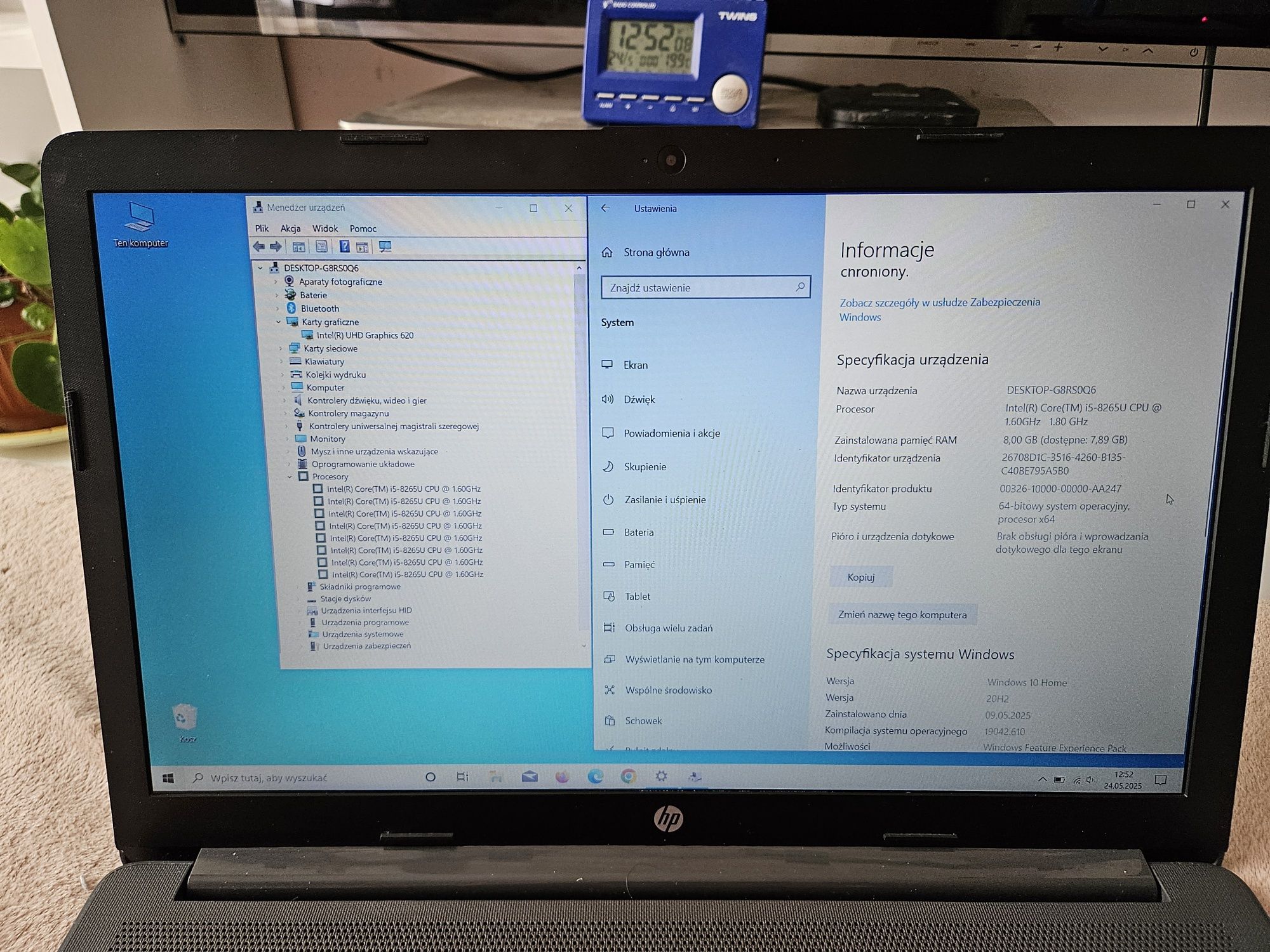 Hp 250 G7, i5 8 gen.