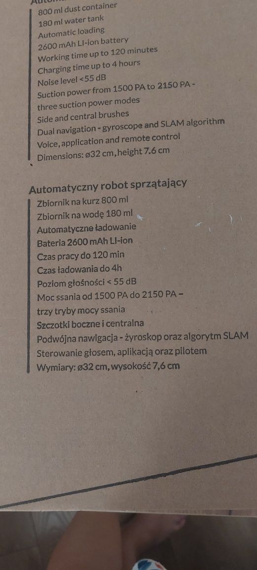 Robot sprzątający ZEEGMA Zonder Robo Next