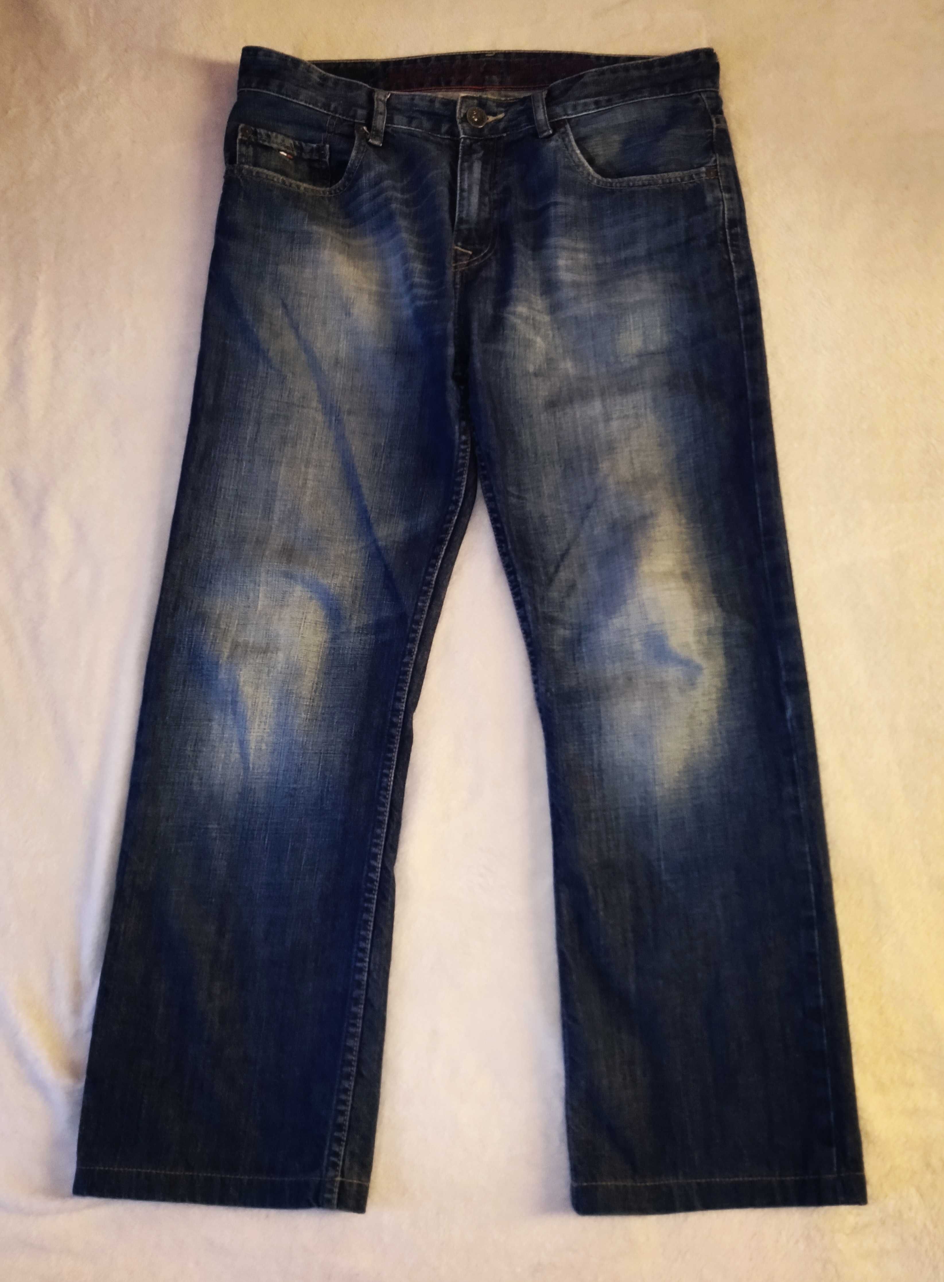 HILFIGER DENIM spodnie jeans męskie piękna zadbane 34/34 ok L