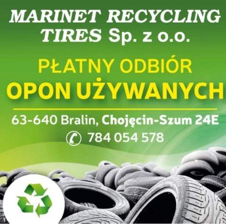 Odbiór  utylizacji opon Marinet Recycling