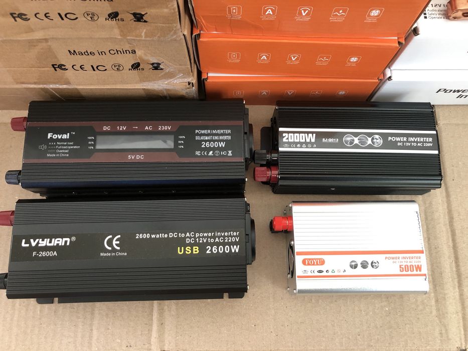 Инверторы 12,24 В- 220 В 500 Вт преобразователь перетворювач 12 220 В