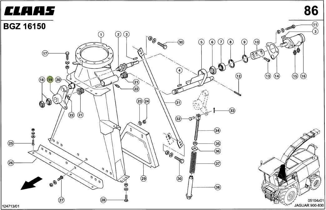 CLAAS JAGUAR 820-880/830-880 важіль 0000762262 / 0762262