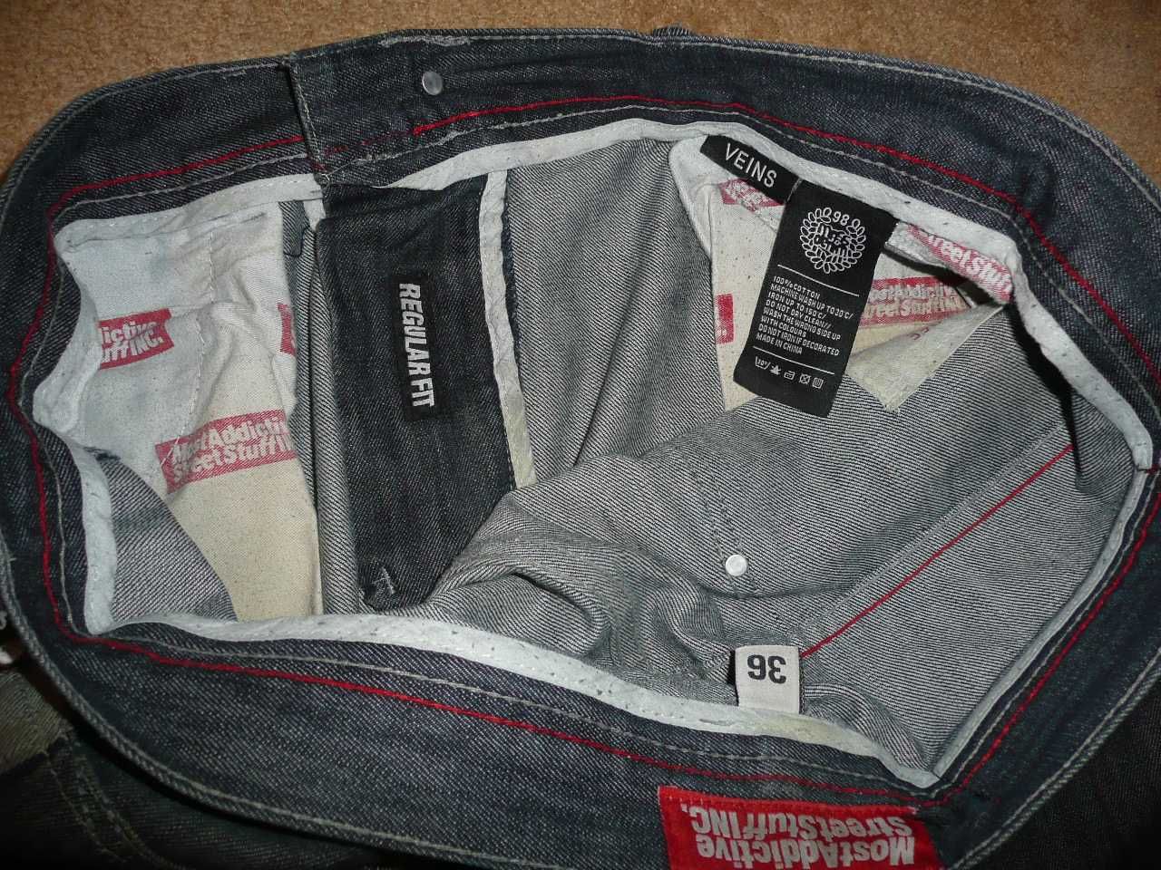 Spodnie dżinsy MASS DENIM W36/L34=50/115cm jeansy