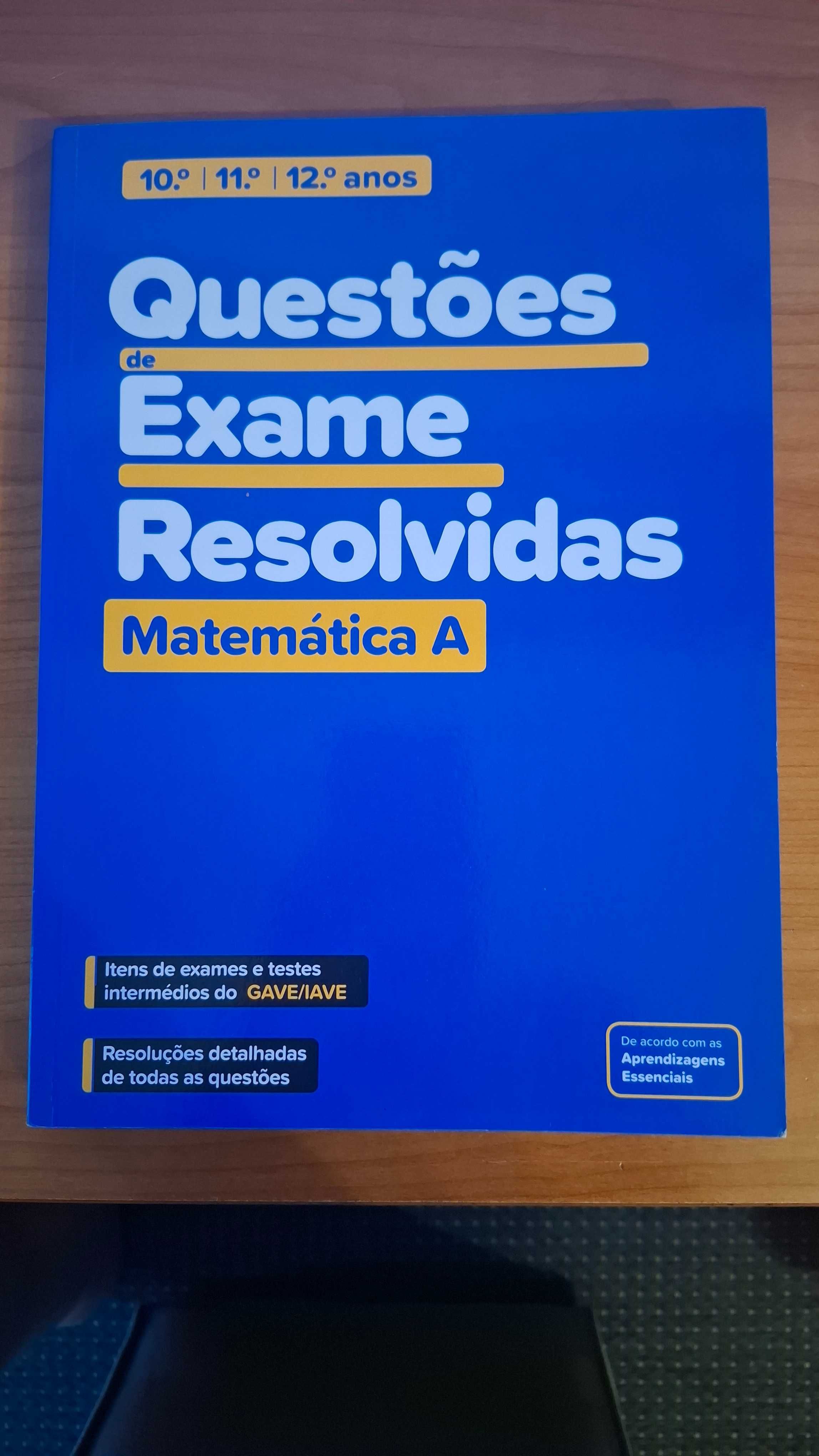 Manual questões de exame resolvidas Matemática A