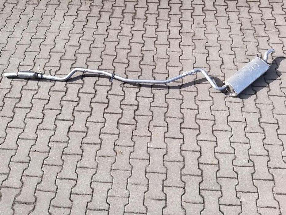 TŁUMIK KOŃCOWY+RURA ŚRODKOWA  FIAT SEICENTO (komplet wersja 14cm).